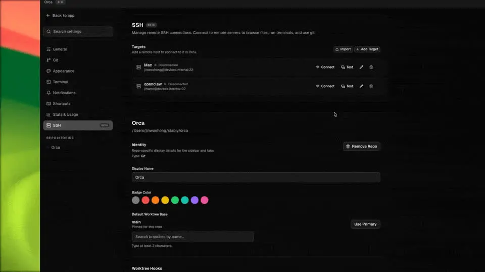ImogenAI connected to remote SSH workspaces